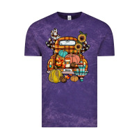 Cloud Purple farm truck,fall Vintage Tee - JahusDesignShop