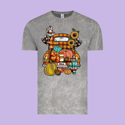 Farm Truck,fall Vintage Tee Designed By Jahusdesignshop