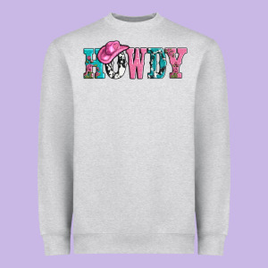 Valentines Day Howdy And Heart Gift Heavyweight Sweatshirt Designed By Adodesignshop
