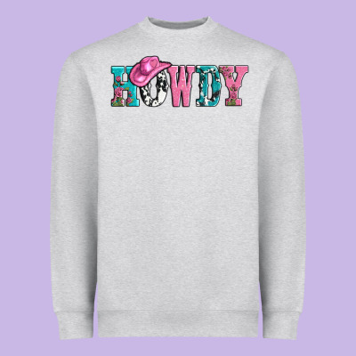 Valentines Day Howdy And Heart Gift Heavyweight Sweatshirt Designed By Adodesignshop