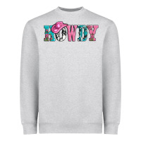 Heather Grey valentines day howdy and heart gift Heavyweight Sweatshirt - AdoDesignShop