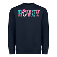 Navy valentines day howdy and heart gift Heavyweight Sweatshirt - AdoDesignShop