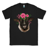 Black suffolk ewe sheep with floral headdress Classic Tee - BarkalooDesign