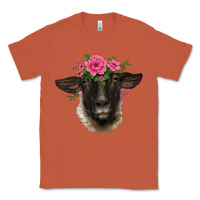 Copper suffolk ewe sheep with floral headdress Classic Tee - BarkalooDesign