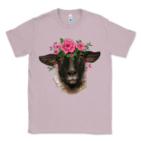 Lilac suffolk ewe sheep with floral headdress Classic Tee - BarkalooDesign