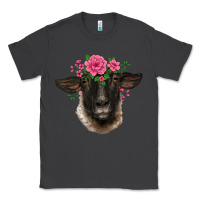 Smoke suffolk ewe sheep with floral headdress Classic Tee - BarkalooDesign