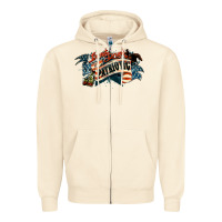 Sandshell patriotic drunk america Zipper Hoodie - NancyCooperArtShop