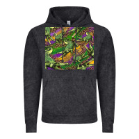 Vintage Black mardi gras Louisiana crocodile leopard Vintage Hoodie - RanaPortraitStore