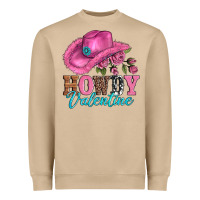 Mushroom valentines day cowgirl hat and howdy Heavyweight Sweatshirt - AdoDesignShop