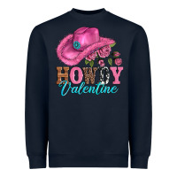 Navy valentines day cowgirl hat and howdy Heavyweight Sweatshirt - AdoDesignShop