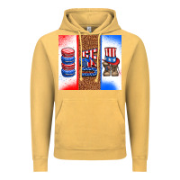 Vintage Mustard usa macaroon and boots Vintage Hoodie - AdoDesignShop