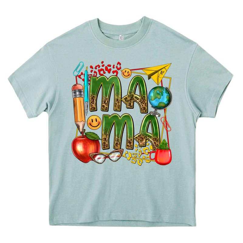Mama Teacher Heavy Core Tee by texasbilliewilder | Teevron