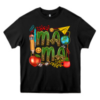 Black mama teacher Heavy Core Tee - texasbilliewilder