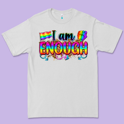 I Am Enough Premium Tee Designed By Zillion Design Studio