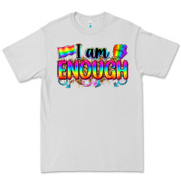 Dove Grey i am enough Premium Tee - Zillion Design Studio
