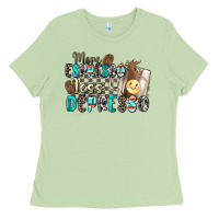 Matcha more espresso less depresso Ladies Tee - Zillion Design Studio