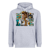 Heather Grey western momlife skull with bandana Heavyweight Hoodie - Jasminsmagicworld