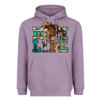 Lavender western momlife skull with bandana Heavyweight Hoodie - Jasminsmagicworld