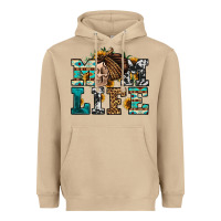 Mushroom western momlife skull with bandana Heavyweight Hoodie - Jasminsmagicworld