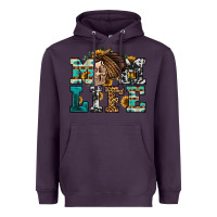 Plum western momlife skull with bandana Heavyweight Hoodie - Jasminsmagicworld