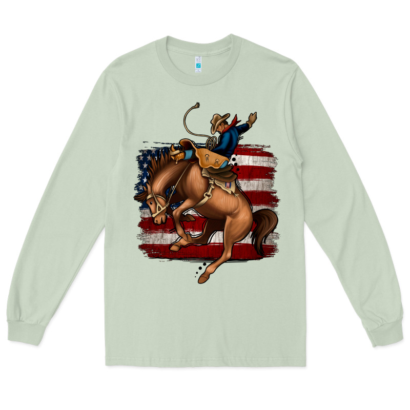 Bucking Bronco Long Sleeve Tee by Jasminsmagicworld | Teevron