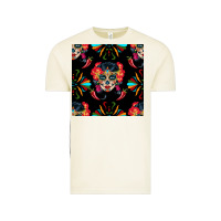 Vintage Arctic sugar skull seamless pattern Vintage Tee - BundleAndBundleShop