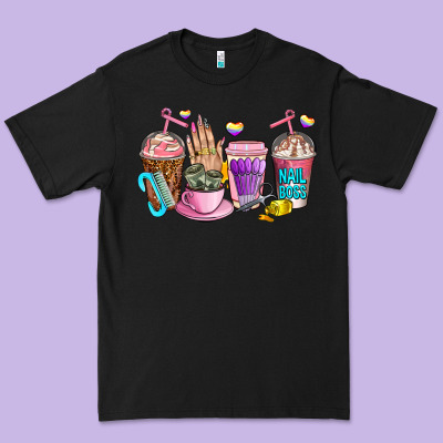 Nail Art  Coffee Cups Premium Tee Designed By Adodesignshop