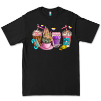 Black nail art  coffee cups Premium Tee - AdoDesignShop