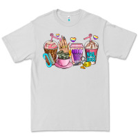 Dove Grey nail art  coffee cups Premium Tee - AdoDesignShop