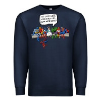 Navy Superheros Premium Sweatshirt - Bettercallsaul