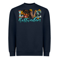 Navy love rottweilers Heavyweight Sweatshirt - Artiststas