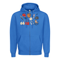 True Royal baseball mom Zipper Hoodie - MaliasSmallBusiness