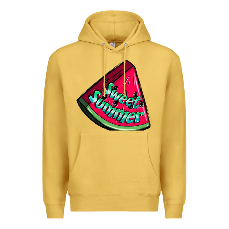 Sweet Summer Watermelon Premium Hoodie by NancyCooperArtShop | Teevron