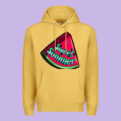Sweet Summer Watermelon Premium Hoodie Designed By Nancycooperartshop