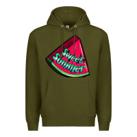 Army Green sweet summer watermelon Premium Hoodie - NancyCooperArtShop