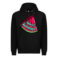 Black sweet summer watermelon Premium Hoodie - NancyCooperArtShop