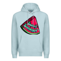 Blue Mist sweet summer watermelon Premium Hoodie - NancyCooperArtShop