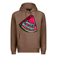 Chestnut sweet summer watermelon Premium Hoodie - NancyCooperArtShop