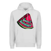 Dove Grey sweet summer watermelon Premium Hoodie - NancyCooperArtShop