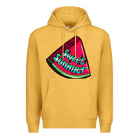 Mustard sweet summer watermelon Premium Hoodie - NancyCooperArtShop