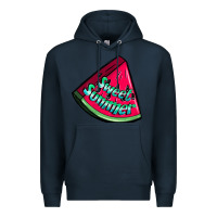 Navy sweet summer watermelon Premium Hoodie - NancyCooperArtShop