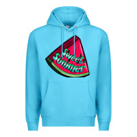 Ocean Blue sweet summer watermelon Premium Hoodie - NancyCooperArtShop