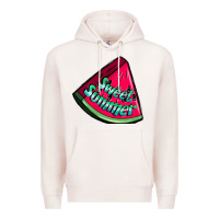 Pale Pink sweet summer watermelon Premium Hoodie - NancyCooperArtShop