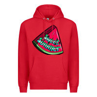 Red sweet summer watermelon Premium Hoodie - NancyCooperArtShop