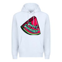 White sweet summer watermelon Premium Hoodie - NancyCooperArtShop