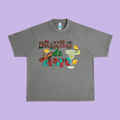 Drinko De Mayo With Margarita And  Sombrero Urban Heavy Tee Designed By Artiststas