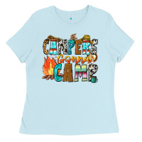 Baby Blue campers gonna camp Ladies Tee - Zillion Design Studio