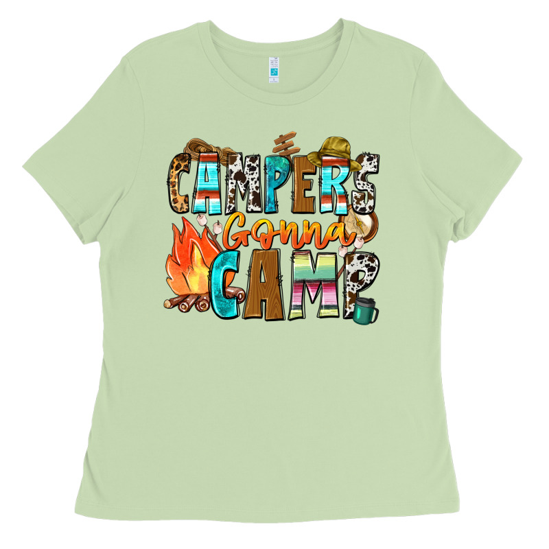 Campers Gonna Camp Ladies Tee by Zillion Design Studio | Teevron