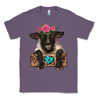 Suffolk Ewe Peeking With Floral Headdress Classic Tee | Teevron