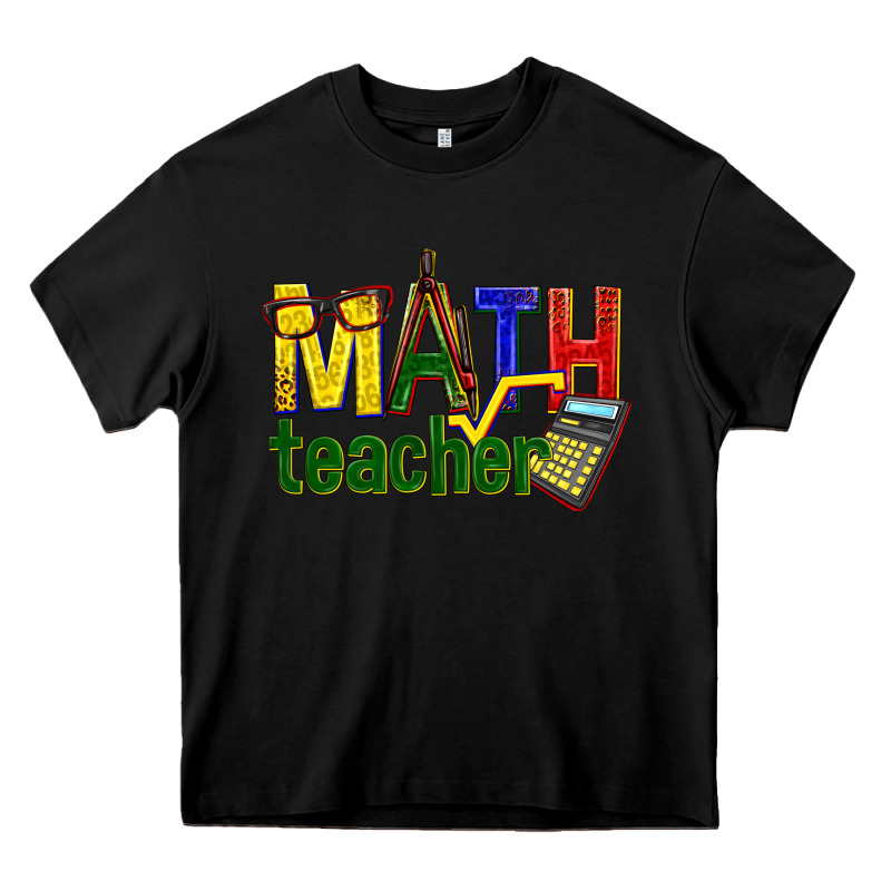 Math Teacher Heavy Core Tee by texasbilliewilder | Teevron